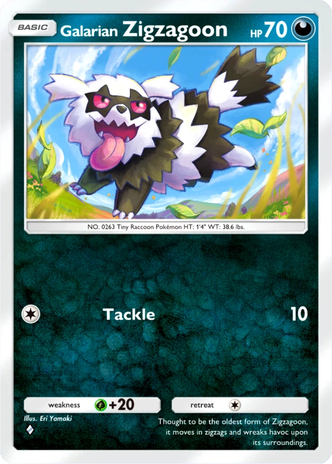 095 Galarian Zigzagoon – Ruler of the Skies