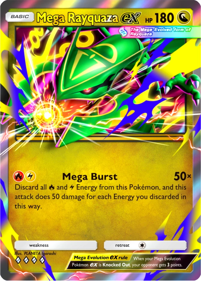 120 Mega Rayquaza ex – Ruler of the Skies