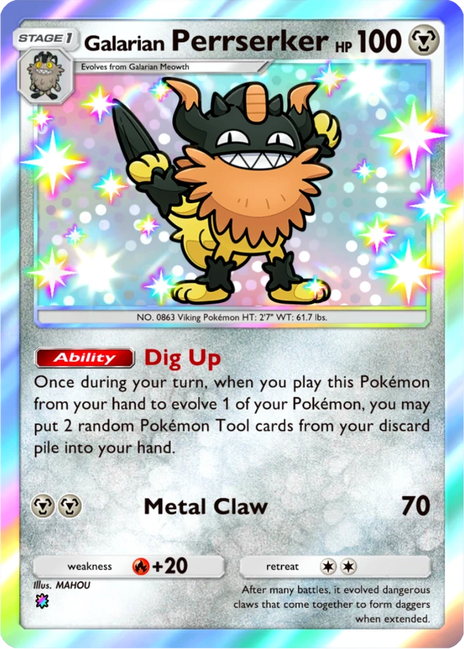 219 Galarian Perrserker – Ruler of the Skies