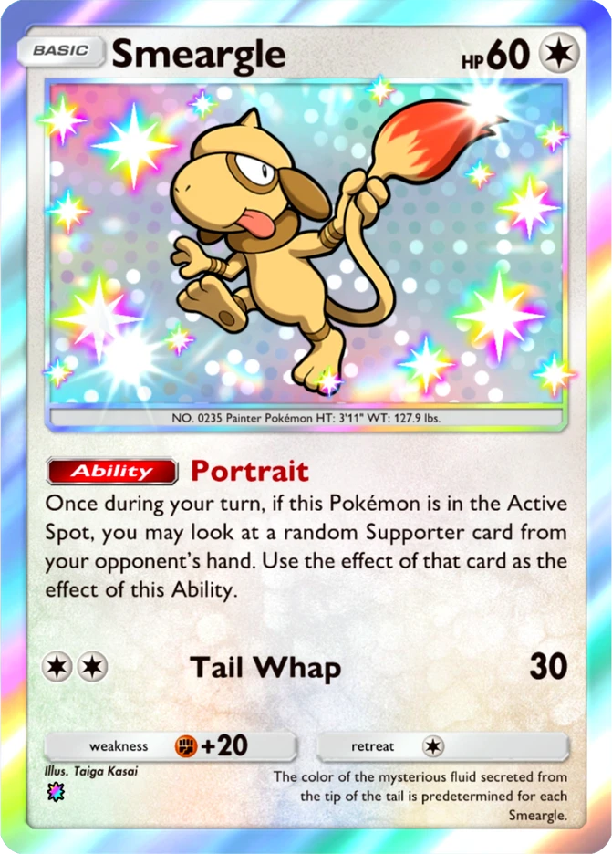 222 Smeargle – Ruler of the Skies