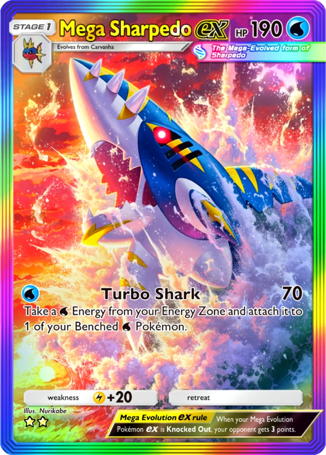 196 Mega Sharpedo ex – Ruler of the Skies