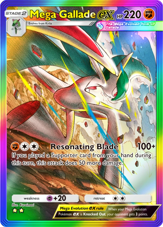 198 Mega Gallade ex – Ruler of the Skies