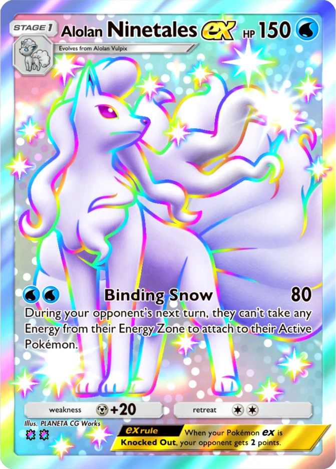 225 Alolan Ninetales ex – Ruler of the Skies