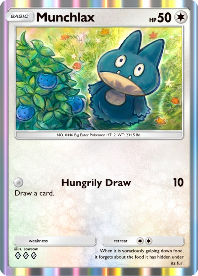054 Munchlax – Everyday Wonders