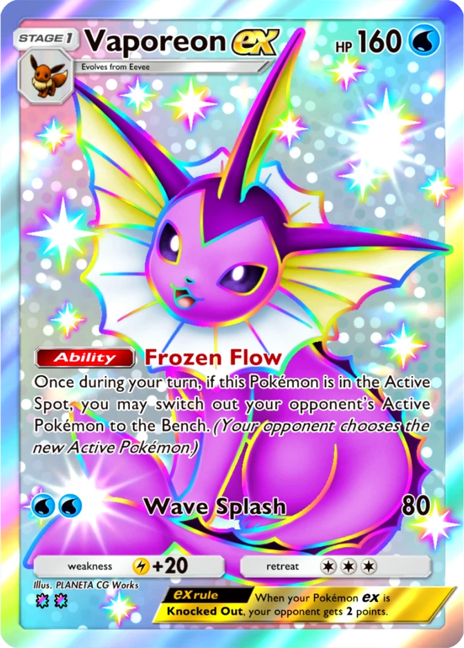102 Vaporeon ex – Everyday Wonders