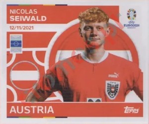 AUT11 Nicolas Seiwald – UEFA Euro 2024 Topps