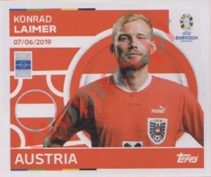 AUT14 Konrad Laimer – UEFA Euro 2024 Topps