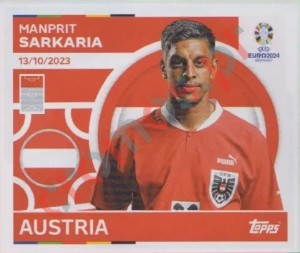 AUT20 Manprit Sarkaria – UEFA Euro 2024 Topps