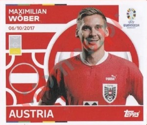 AUT8 Maximilian Wöber – UEFA Euro 2024 Topps