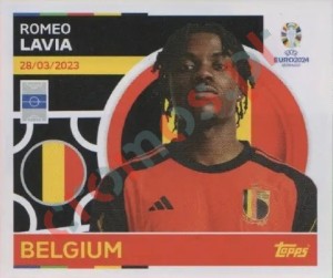 BEL12 Romeo Lavia – UEFA Euro 2024 Topps