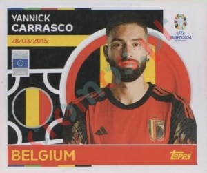 BEL15 Yannick Carrasco – UEFA Euro 2024 Topps
