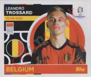 BEL17 Leandro Trossard – UEFA Euro 2024 Topps