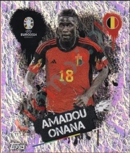 BEL3 Amadou Onana – UEFA Euro 2024 Topps