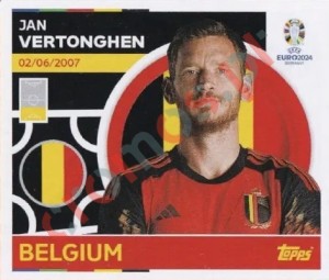 BEL5 Jan Vertonghen – UEFA Euro 2024 Topps