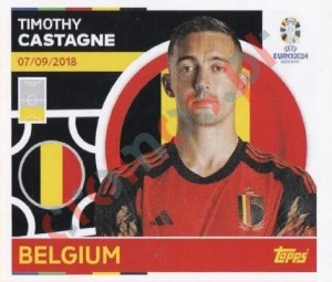 BEL7 Timothy Castagne – UEFA Euro 2024 Topps