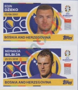 BIH12-13 Edin Džeko / Nemanja Bilbija – UEFA Euro 2024 Topps