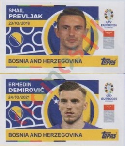 BIH14-15 Smail Prevljak / Ermedin Demirović – UEFA Euro 2024 Topps
