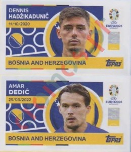 BIH4-5 Dennis Hadžikadunić / Amar Dedić – UEFA Euro 2024 Topps