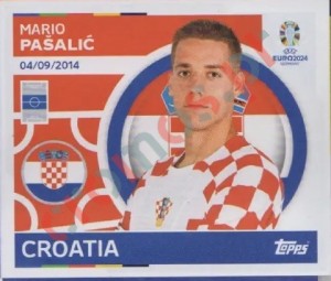 CRO15 Mario Pašalić – UEFA Euro 2024 Topps