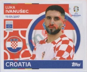 CRO16 Luka Ivanušec – UEFA Euro 2024 Topps