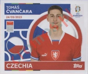 CZE17 Tomáš Čvančara – UEFA Euro 2024 Topps