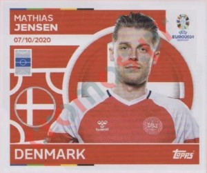 DEN10 Mathias Jensen – UEFA Euro 2024 Topps