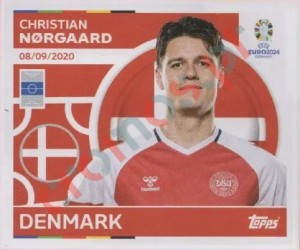 DEN11 Christian Nørgaard – UEFA Euro 2024 Topps
