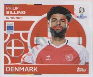 DEN12 Philip Billing – UEFA Euro 2024 Topps