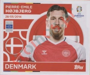 DEN16 Pierre-Emile Hojbjerg – UEFA Euro 2024 Topps