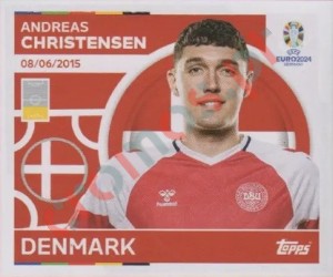 DEN5 Andreas Christensen – UEFA Euro 2024 Topps