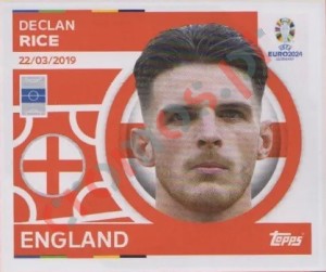 ENG14 Declan Rice – UEFA Euro 2024 Topps