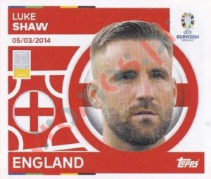 ENG8 Luke Shaw – UEFA Euro 2024 Topps