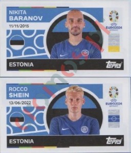 EST10-11 Nikita Baranov / Rocco Shein – UEFA Euro 2024 Topps