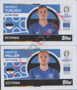 EST12-13 Georgi Tunjov / Martin Miller – UEFA Euro 2024 Topps