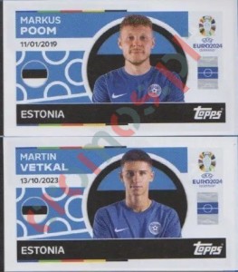 EST14-15 Markus Poom / Martin Vetkal – UEFA Euro 2024 Topps