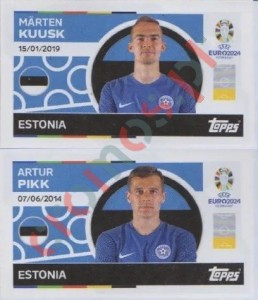 EST4-5 Märten Kuusk / Artur Pikk – UEFA Euro 2024 Topps