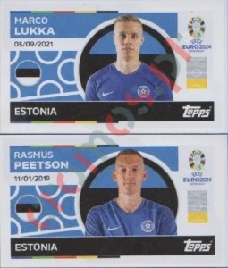 EST6-7 Marco Lukka / Rasmus Peetson – UEFA Euro 2024 Topps