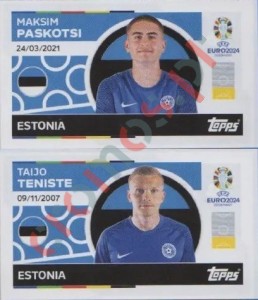 EST8-9 Maksim Paskotsi / Taijo Teniste – UEFA Euro 2024 Topps
