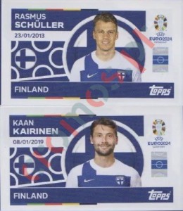 FIN10-11 Rasmus Schüller / Kaan Kairinen – UEFA Euro 2024 Topps