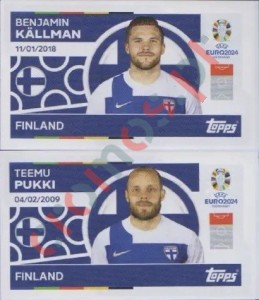 FIN14-15 Benjamin Källman / Teemu Pukki – UEFA Euro 2024 Topps