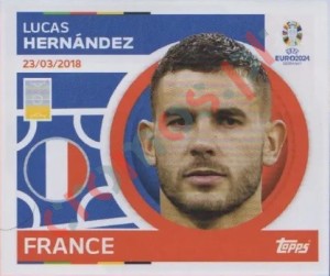 FRA10 Lucas Hernández – UEFA Euro 2024 Topps