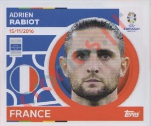 FRA15 Adrien Rabiot – UEFA Euro 2024 Topps