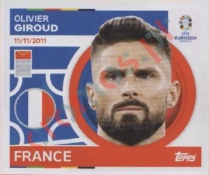 FRA18 Olivier Giroud – UEFA Euro 2024 Topps
