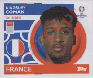 FRA19 Kingsley Coman – UEFA Euro 2024 Topps