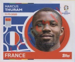 FRA21 Marcus Thuram – UEFA Euro 2024 Topps