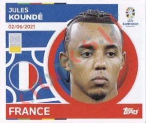 FRA6 Jules Koundé – UEFA Euro 2024 Topps