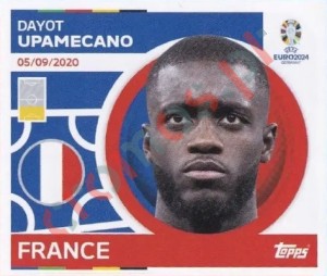 FRA7 Dayot Upamecano – UEFA Euro 2024 Topps