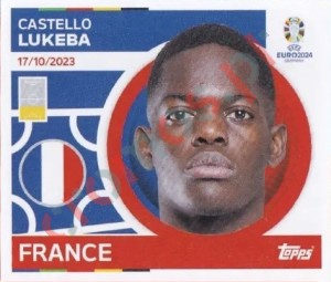FRA8 Castello Lukeba – UEFA Euro 2024 Topps