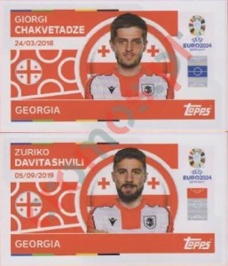 GEO12-13 Giorgi Chakvetadze / Zuriko Davitashvili – UEFA Euro 2024 Topps