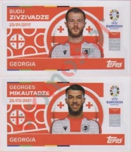 GEO14-15 Budu Zivzivadze / Georges Mikautadze – UEFA Euro 2024 Topps